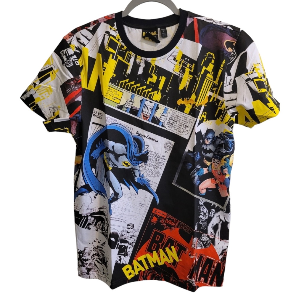 Staple Piegon x Batman Comic Collaboration Short Sleeve Graphic Tee Shirt, Small